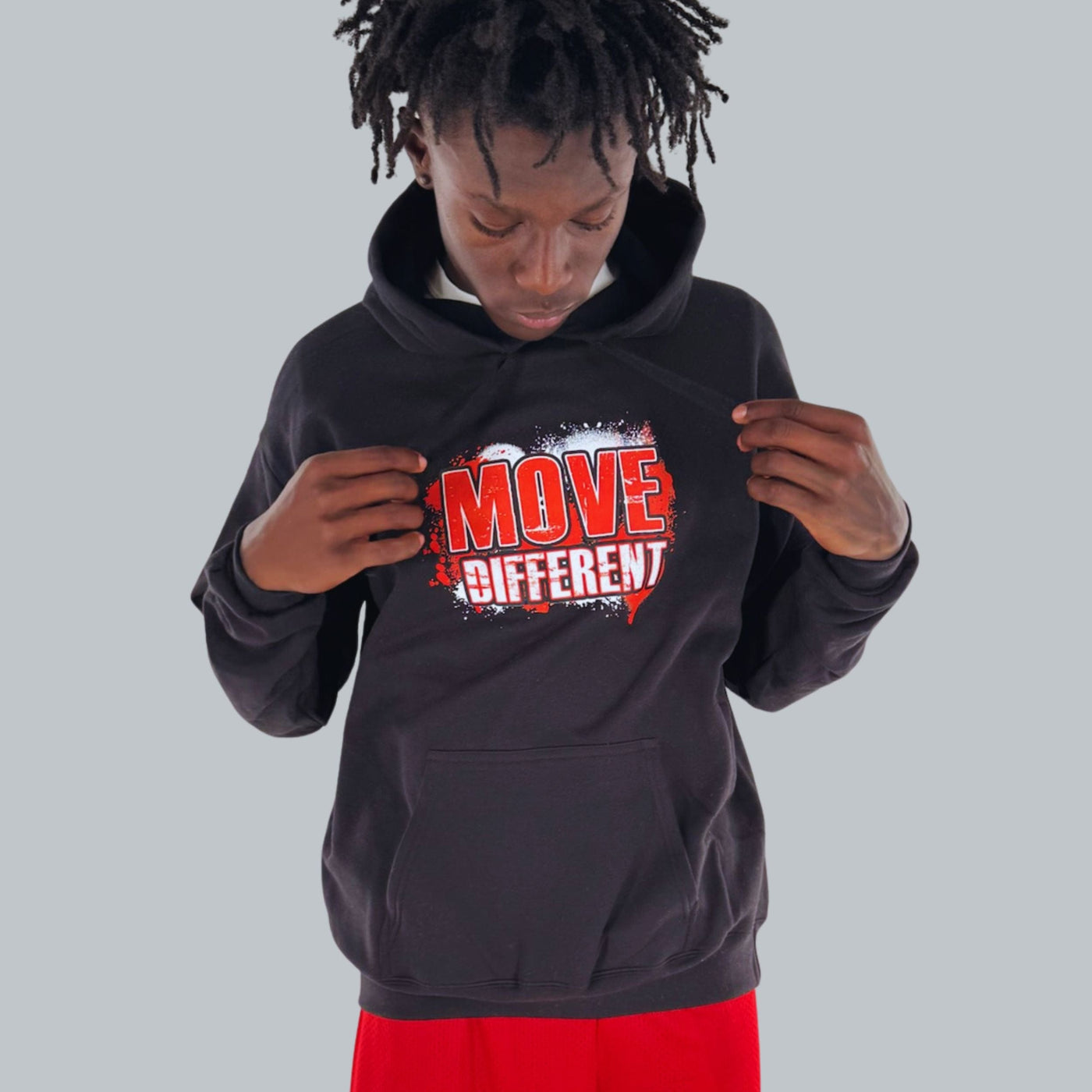 My Gorgeous Clothing Hoodies Move Different Hoodie- Black