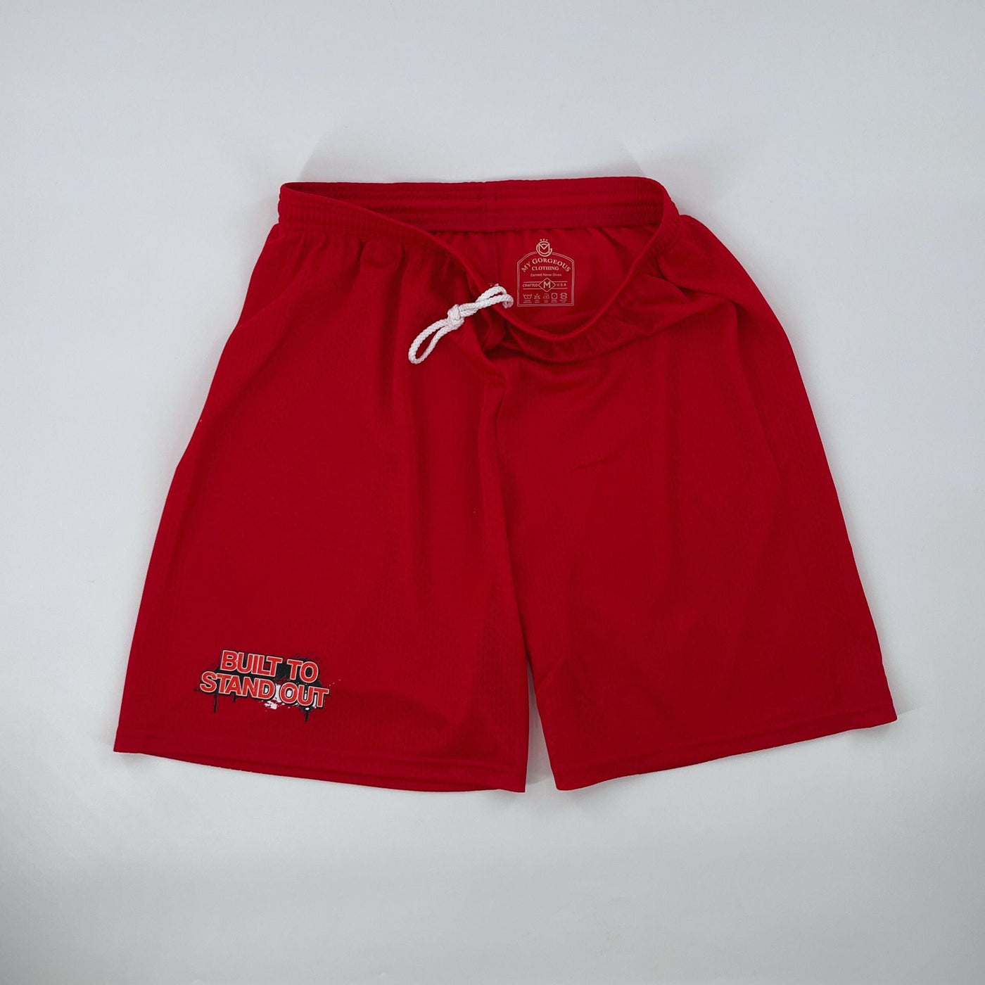 Built to Stand Out Shorts — breathable men’s shorts with intentional fit and movement. -Red