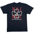 Bounded Hearts T Shirt — premium cotton tee with defined streetwear styling. - Black