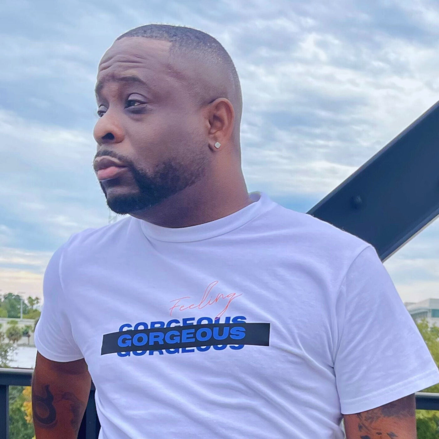 Gorgeous Strength T Shirt — lightweight breathable tee with everyday strength and fit. -White