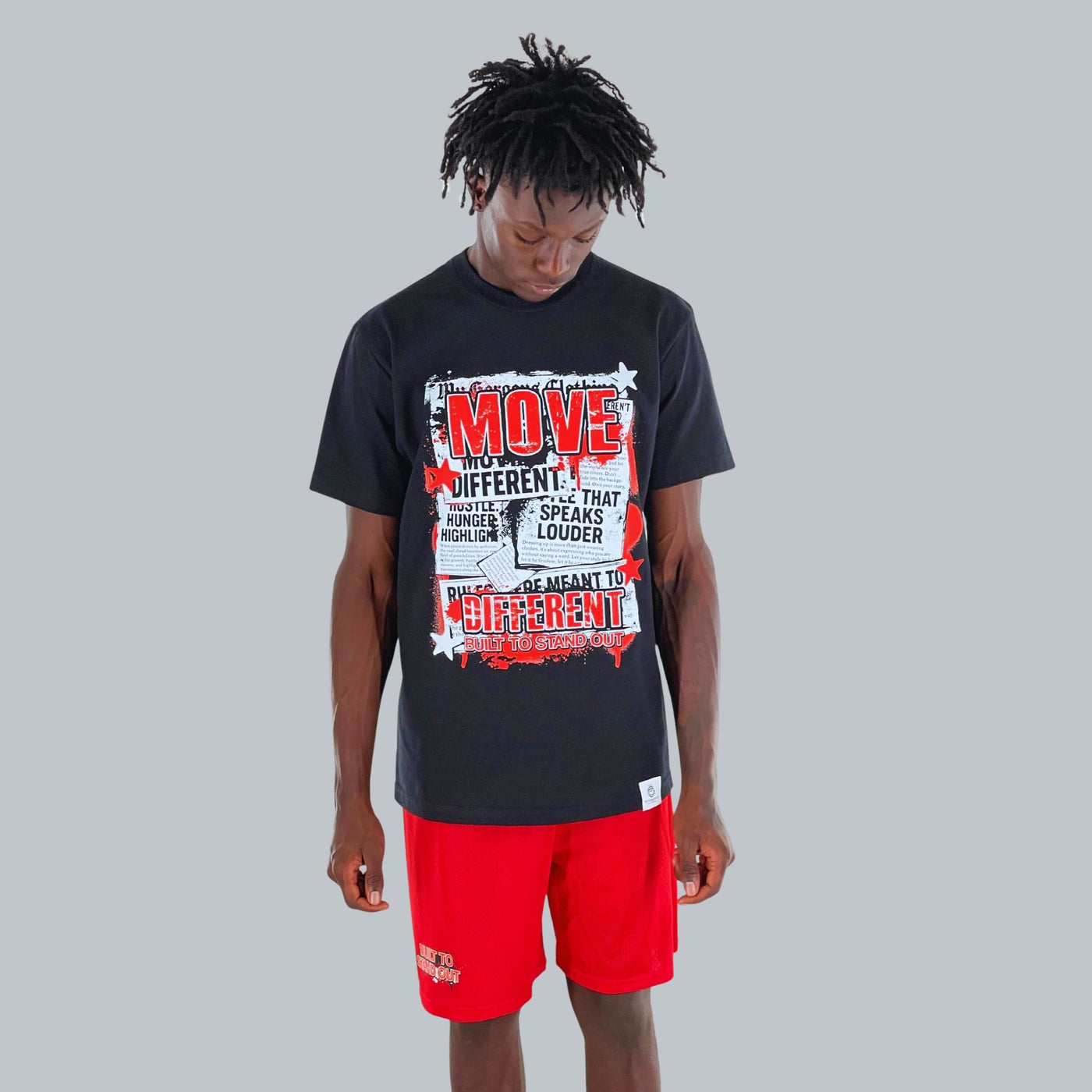 My Gorgeous Move Different T Shirt — breathable cotton tee with movement-ready fit. -Black