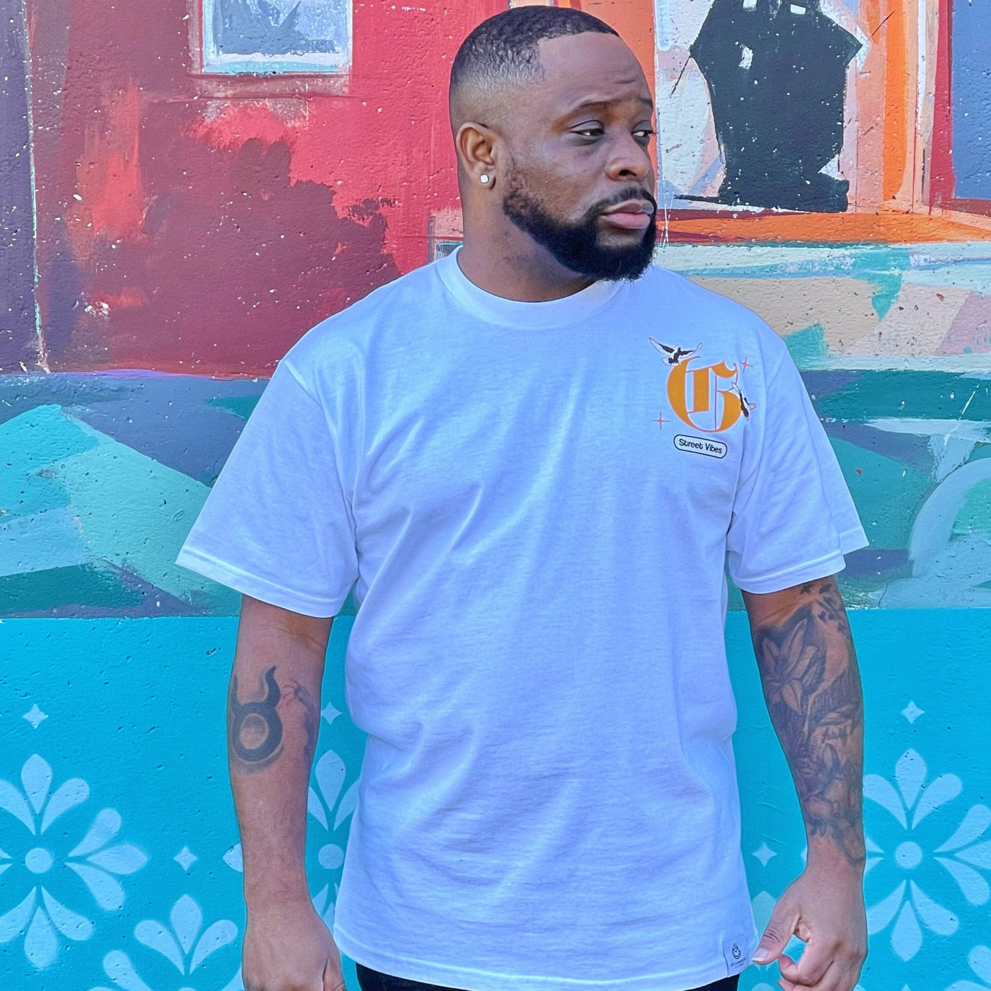 Street Vibes T Shirt — premium cotton tee with relaxed confident fit and urban style. -White