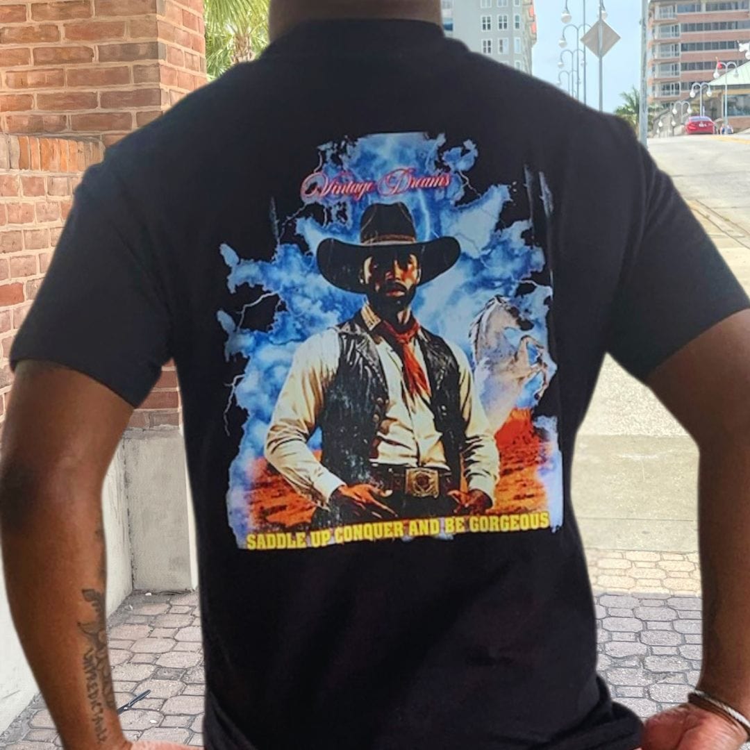 Vintage Dreams T Shirt — classic cotton tee with balanced everyday fit. -Black