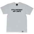 Without Any Limits T Shirt — breathable relaxed cotton tee with all-day comfort. -White