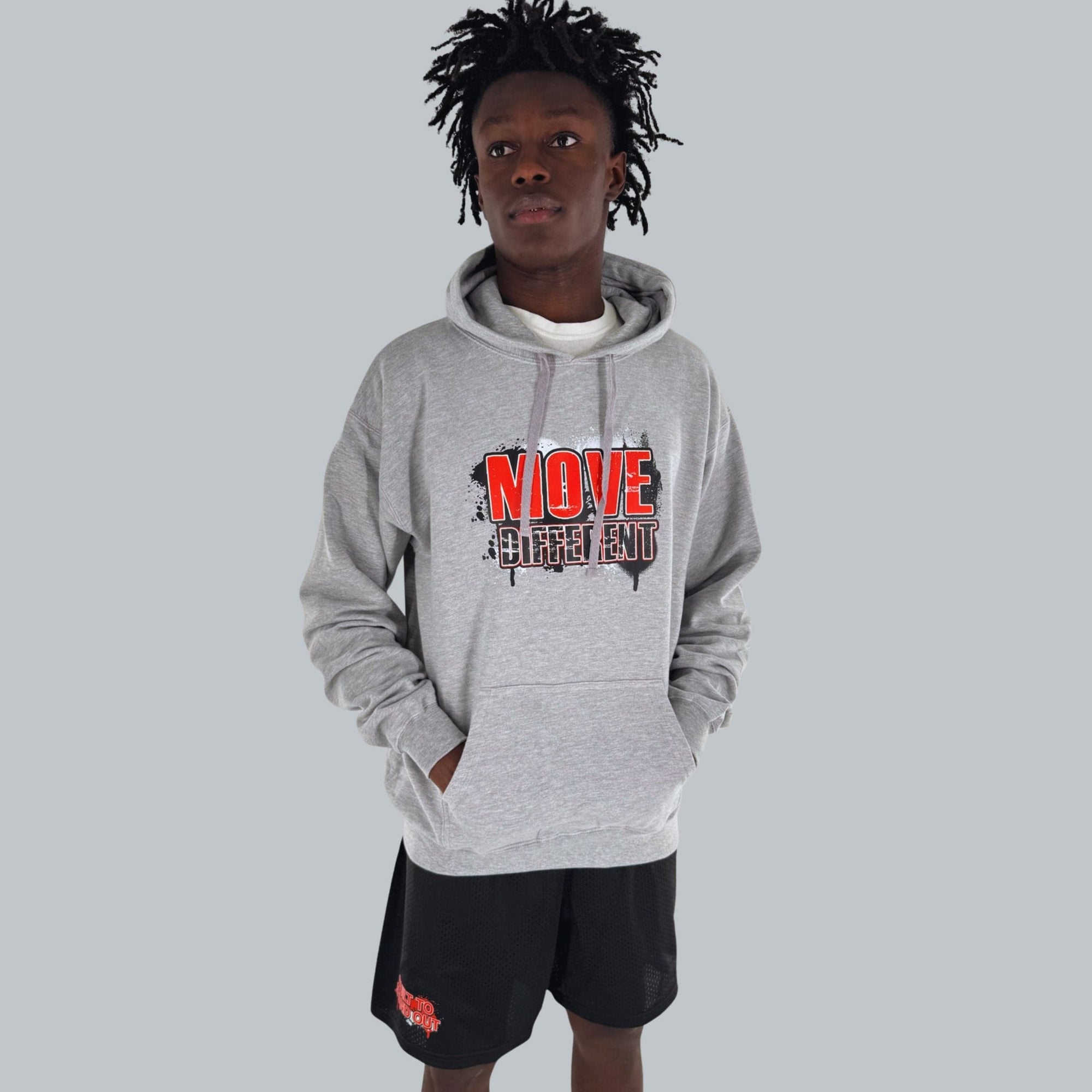 Move Different Hoodie — premium structured hoodie for movement and purpose-Gray