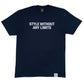 Without Any Limits T Shirt — breathable relaxed cotton tee with all-day comfort. -Black