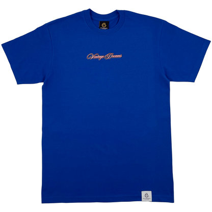 Vintage Dreams T Shirt — classic cotton tee with balanced everyday fit. -Blue
