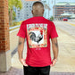 City Grind T Shirt — premium cotton streetwear tee with defined fit. -Red