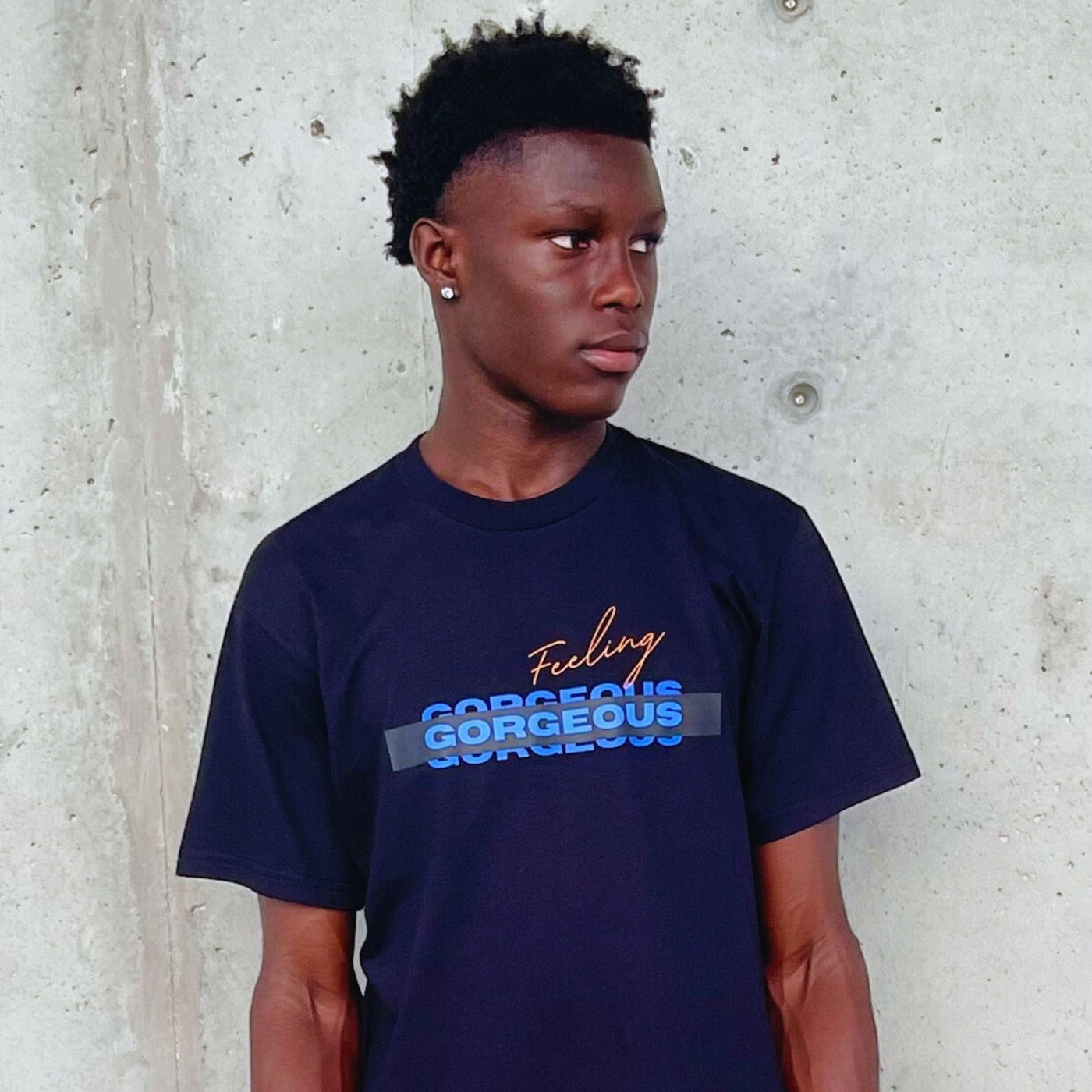 Gorgeous Strength T Shirt — lightweight breathable tee with everyday strength and fit. -Black