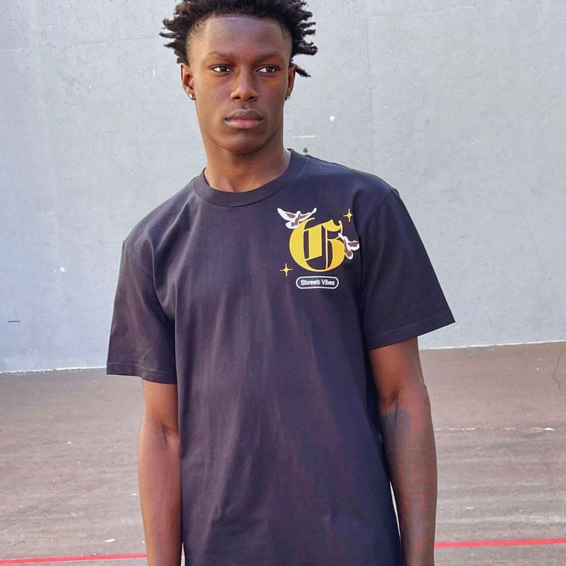 Street Vibes T Shirt — premium cotton tee with relaxed confident fit and urban style. -Black