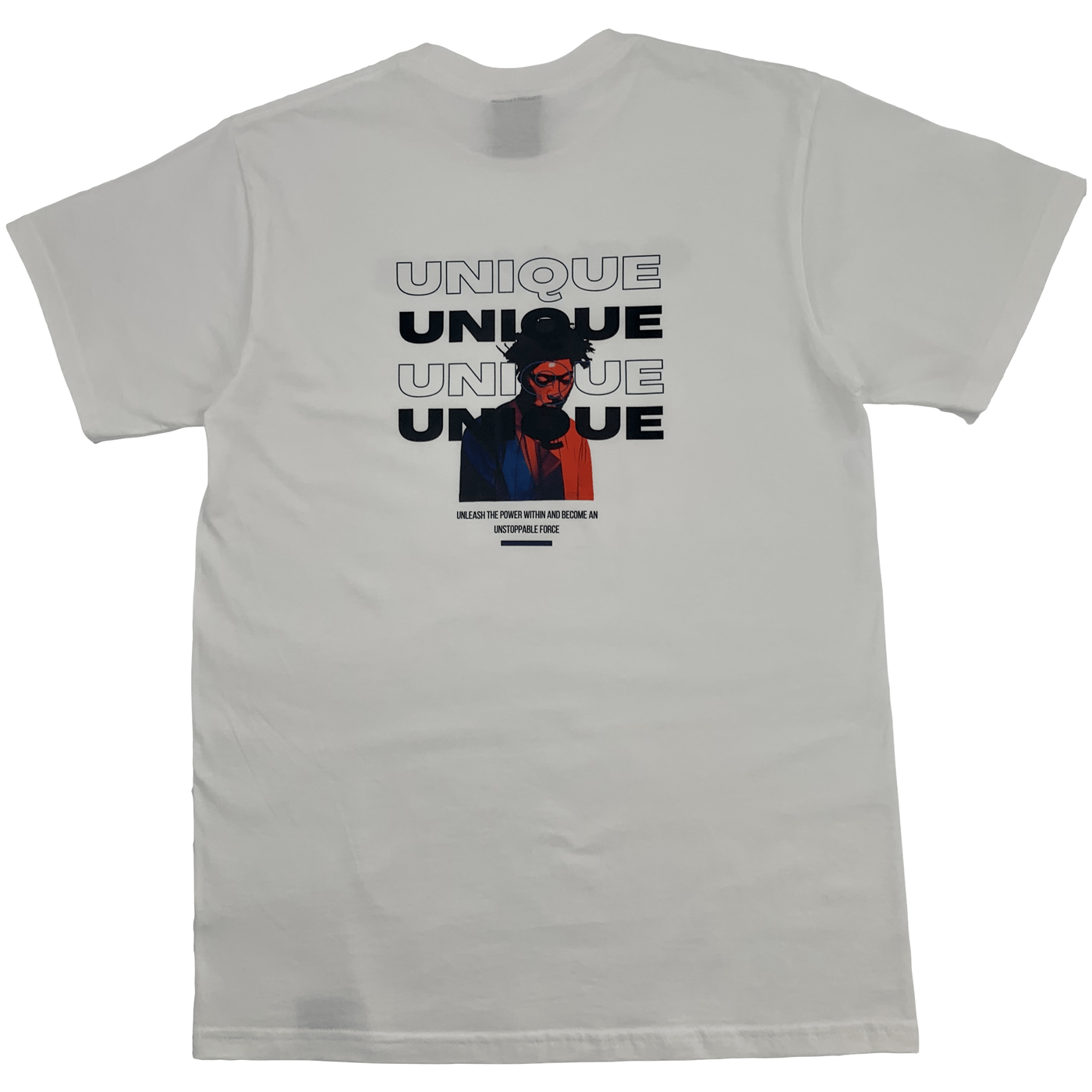Unique Force T Shirt — breathable cotton tee with defined fit and comfort. -White
